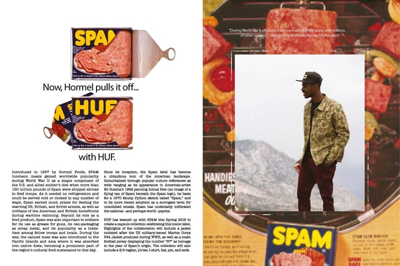 HUF X SPAM 午餐肉聯名系列