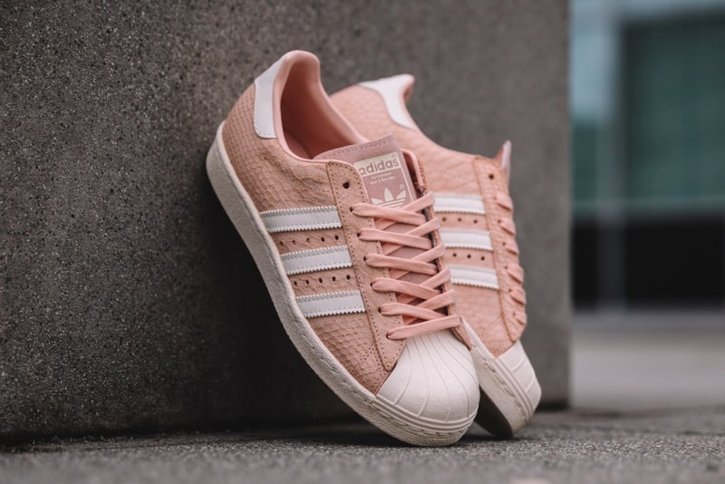 adidas originals superstar 80s blush pink