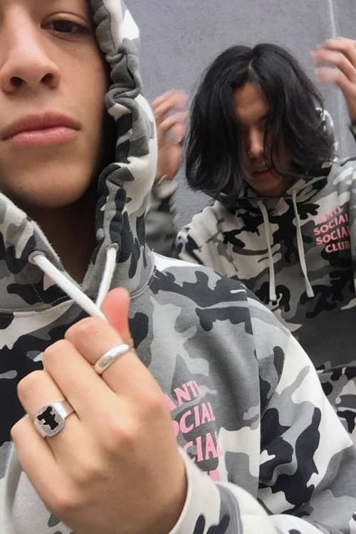 Anti Social Social Club 最新「Snow Camo」連帽衛衣