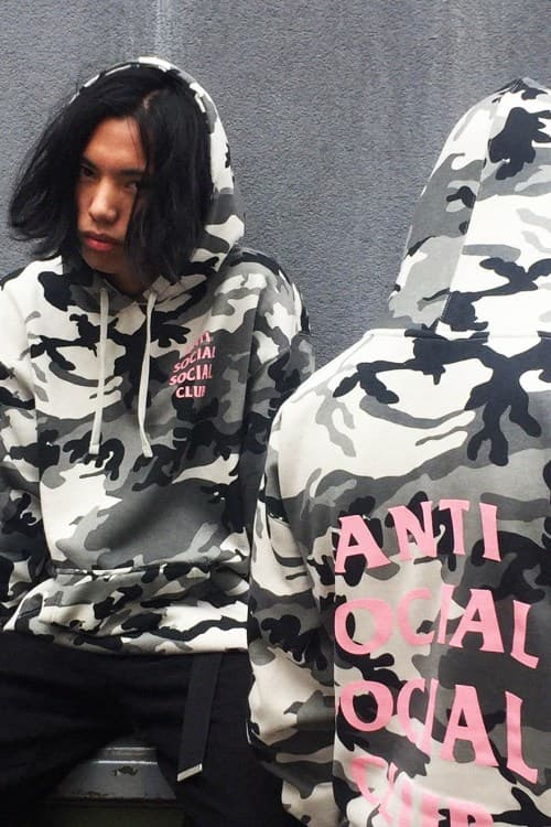 Anti Social Social Club 最新「Snow Camo」連帽衛衣