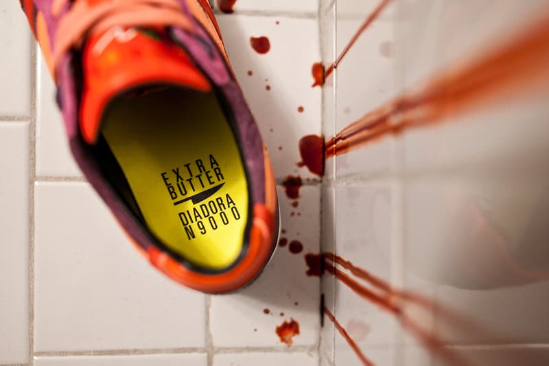 Extra Butter x Diadora N.9000 恐怖片主題配色「Giallo」