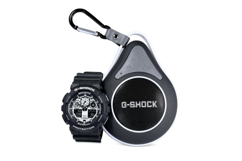 G-Shock GA100BW-1ABT 腕錶與藍牙音響套組