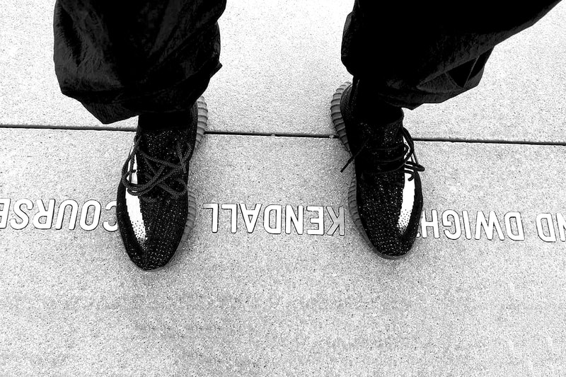 Kendall Jenner Yeezy Boost 350 Black White