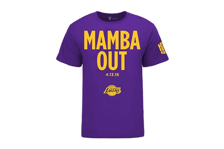 【Mamba Day】－ Kobe Bryant「Mamba Out」官方紀念 T-Shirt 開放預購