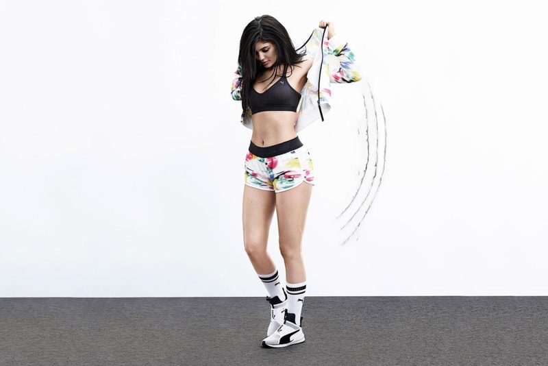 kylie jenner puma fierce black white