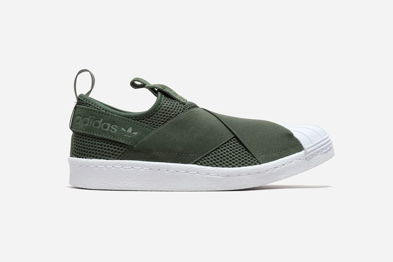 new color options adidas superstar slip on