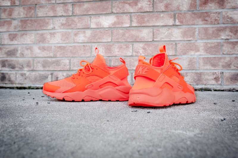 nike air huarache run ultra br orange black