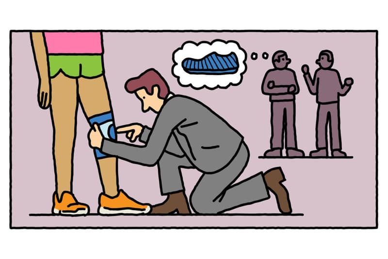 通過童趣插畫回顧 Nike Flyknit 科技發展歷程