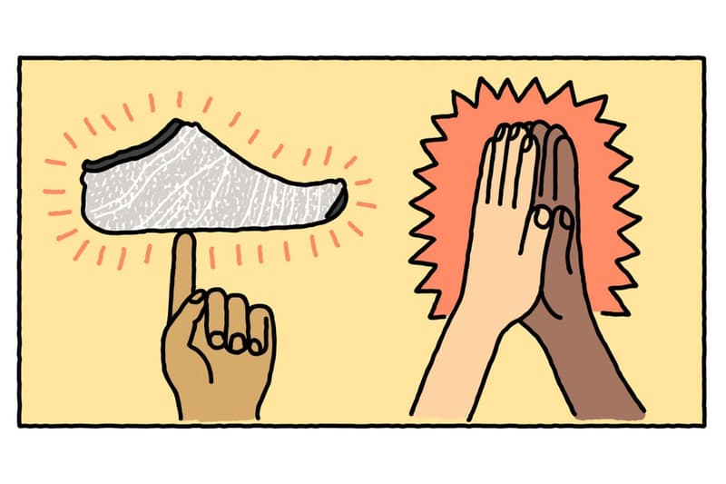 通過童趣插畫回顧 Nike Flyknit 科技發展歷程