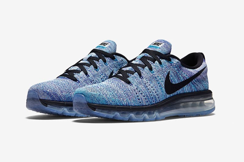 nike flyknit air max chlorine blue
