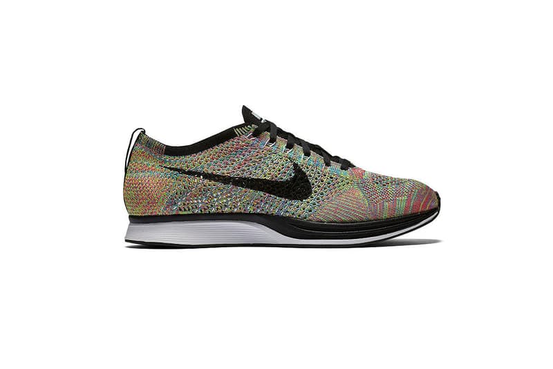 nike mulicolor flyknit racer 2016 grey tongue