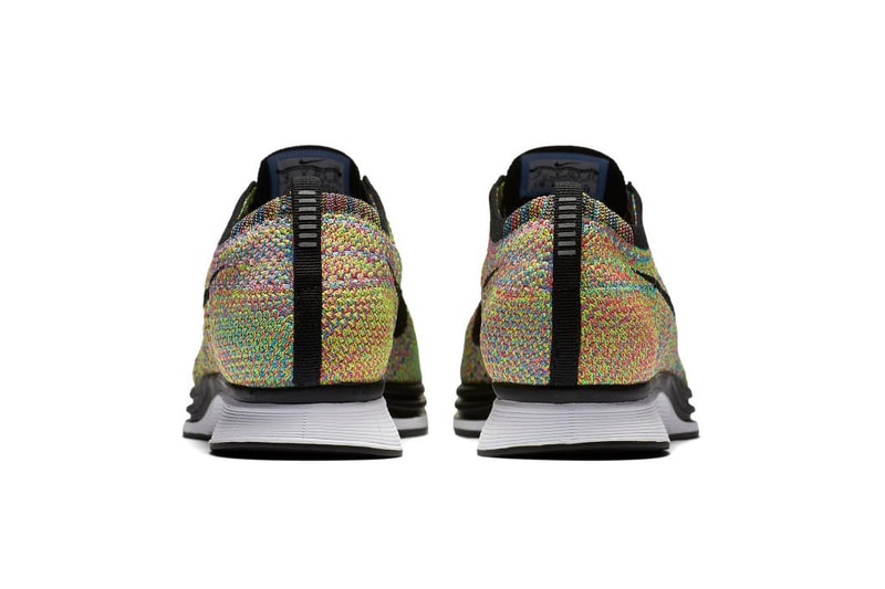 nike mulicolor flyknit racer 2016 grey tongue