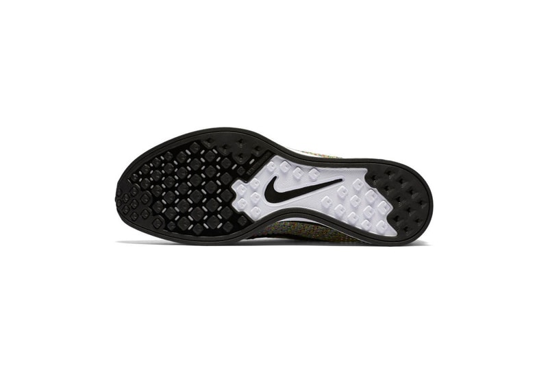 nike mulicolor flyknit racer 2016 grey tongue