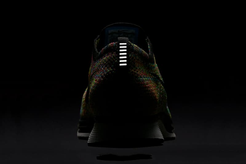 nike mulicolor flyknit racer 2016 grey tongue