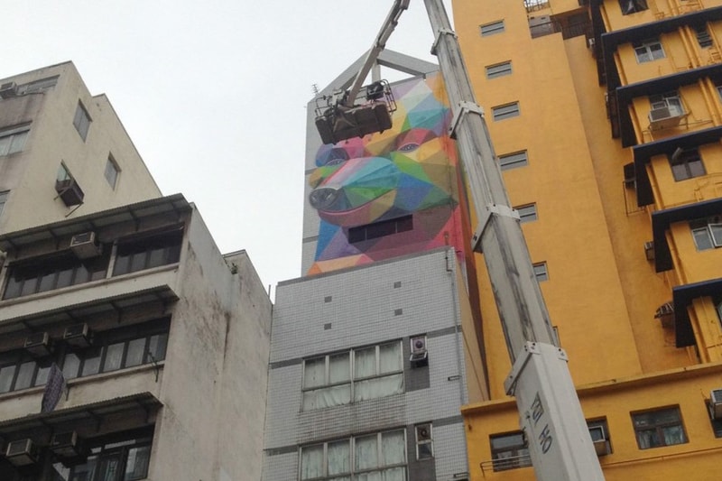 HK WALLS 香港街頭藝術節－Okuda 大型壁畫創作