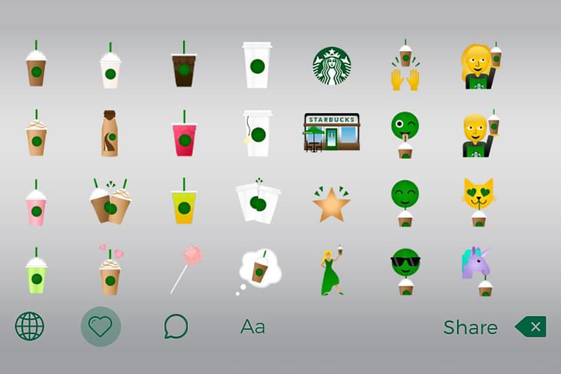 Starbucks 推出全新 Emoji 表情符號