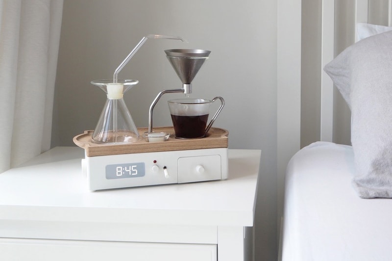 2 in 1coffee and tea alarm clock the barisieur