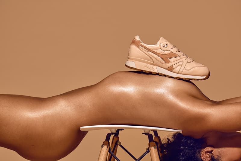 禁色示範－A Ma Maniere x Diadora N.9000「Georgia Peach」皮革鞋款