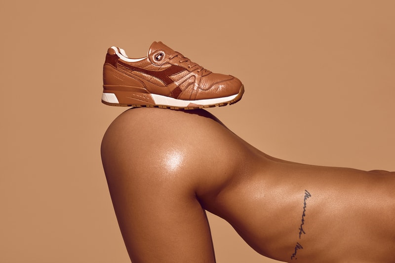 禁色示範－A Ma Maniere x Diadora N.9000「Georgia Peach」皮革鞋款