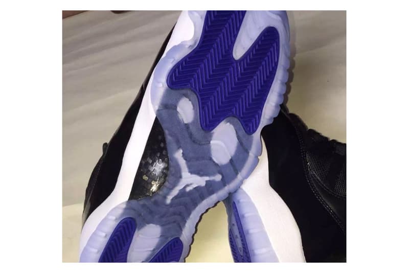 採用 45 號？Air Jordan 11 Retro「Space Jam」實物圖流出