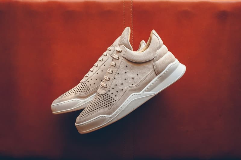 Filling Pieces Low Top Sneaker "Tan/White"