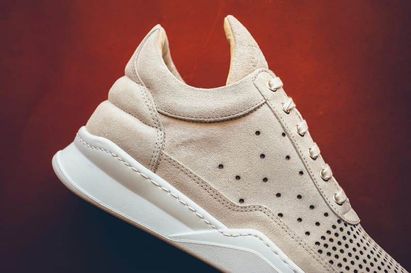 Filling Pieces Low Top Sneaker "Tan/White"