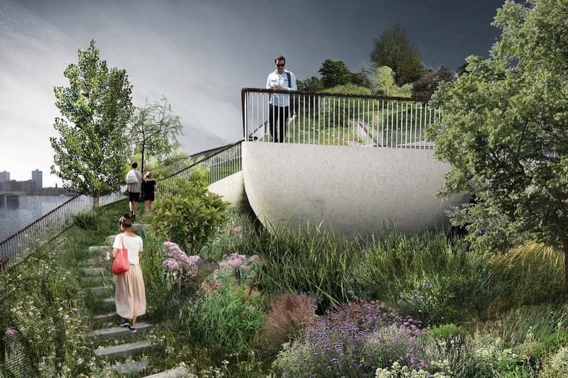 Thomas Heatherwick 設計 Pier 55 紐約 Hudson 河「人工島」今夏開工