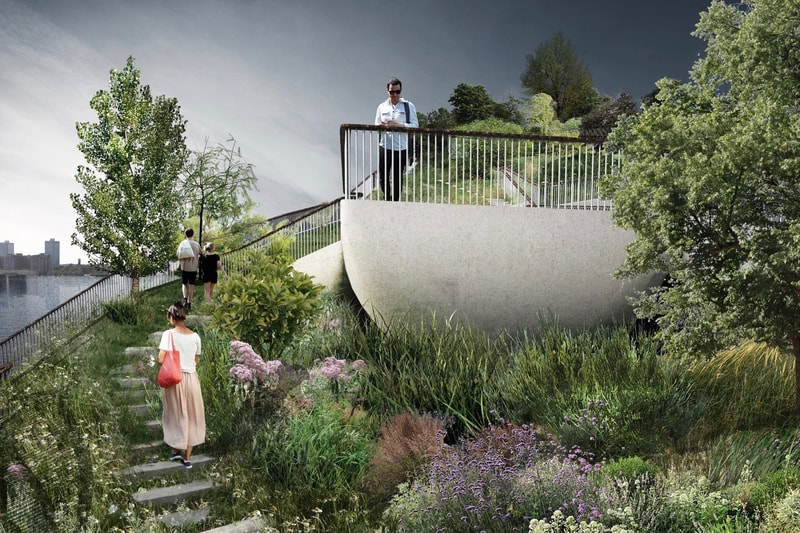 Thomas Heatherwick 設計 Pier 55 紐約 Hudson 河「人工島」今夏開工