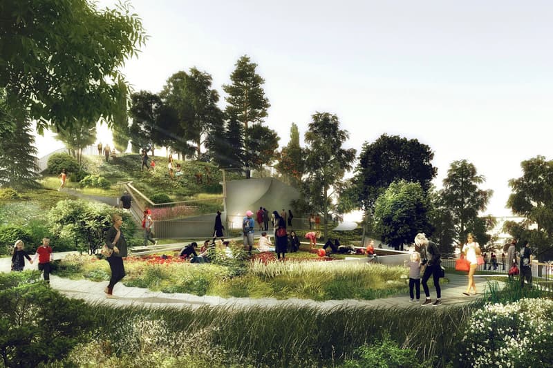 Thomas Heatherwick 設計 Pier 55 紐約 Hudson 河「人工島」今夏開工