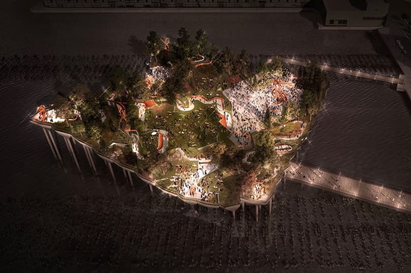 Thomas Heatherwick 設計 Pier 55 紐約 Hudson 河「人工島」今夏開工