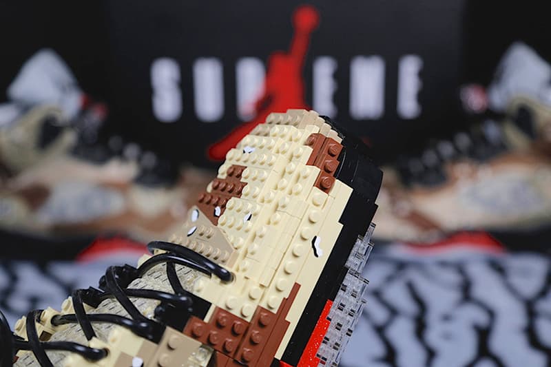 LEGO 版 Supreme x Air Jordan 5 積木