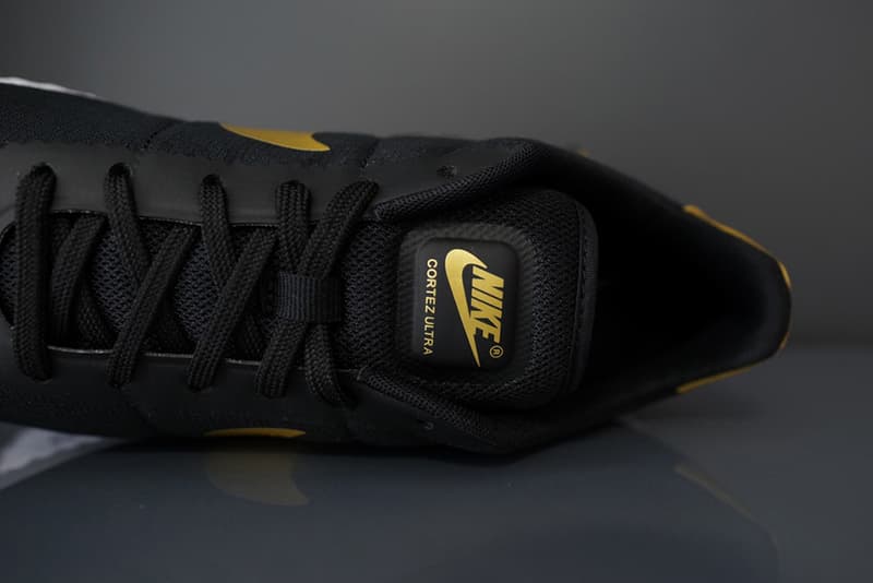 nike cortez ultra black gold