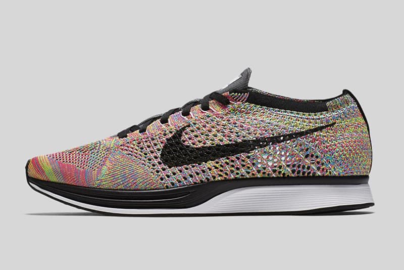 nike flyknit racer rainbow cn launch