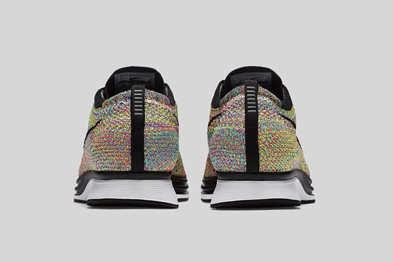 nike flyknit racer rainbow cn launch