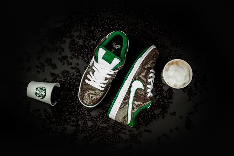 Nike SB 為 Dunk Low Premium 打造 Starbucks 致敬配色