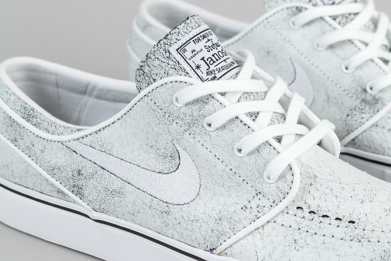 nike sb stefan janoski white white black