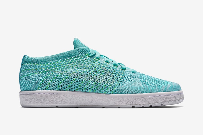 nike tennis classic ultra flyknit hyper turq white