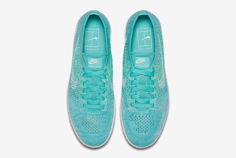 nike tennis classic ultra flyknit hyper turq white