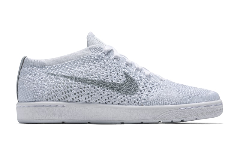 nike tennis classic ultra flyknit white wolf grey