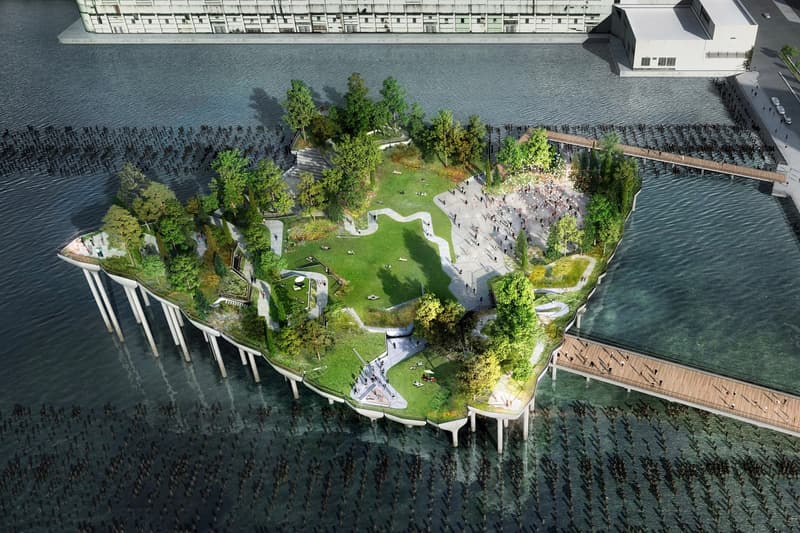Thomas Heatherwick 設計 Pier 55 紐約 Hudson 河「人工島」今夏開工