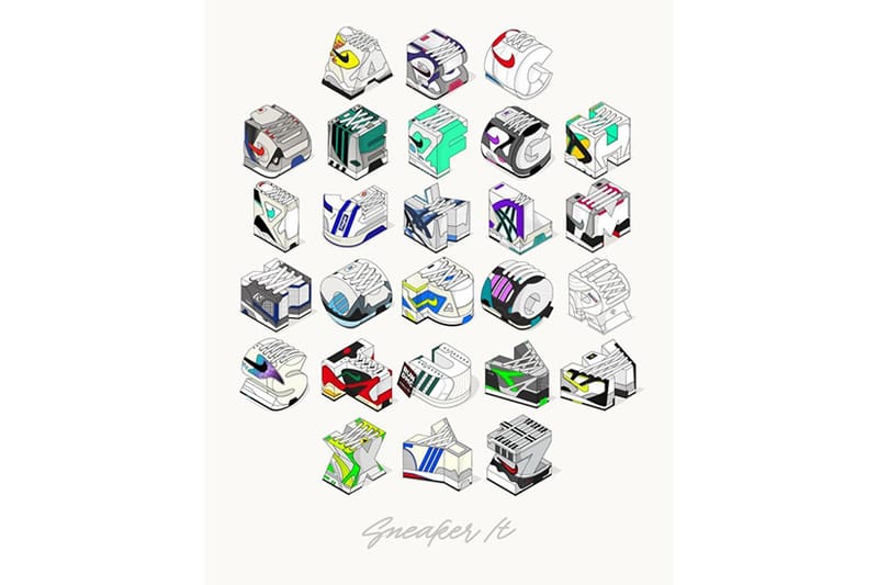 藝術家 Andre Momo 將球鞋打造成立體字母