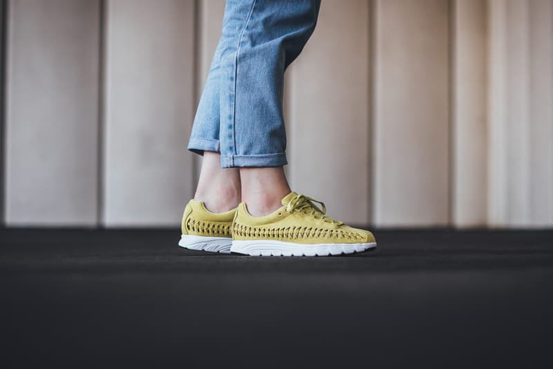 nike mayfly woven celery
