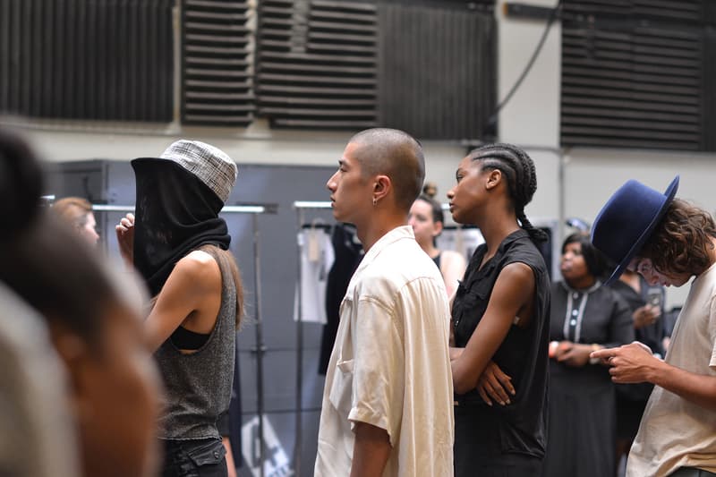 Backstage at Public School's 2017 Spring/Summer Collection