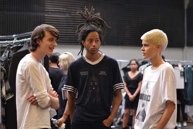 Backstage at Public School's 2017 Spring/Summer Collection