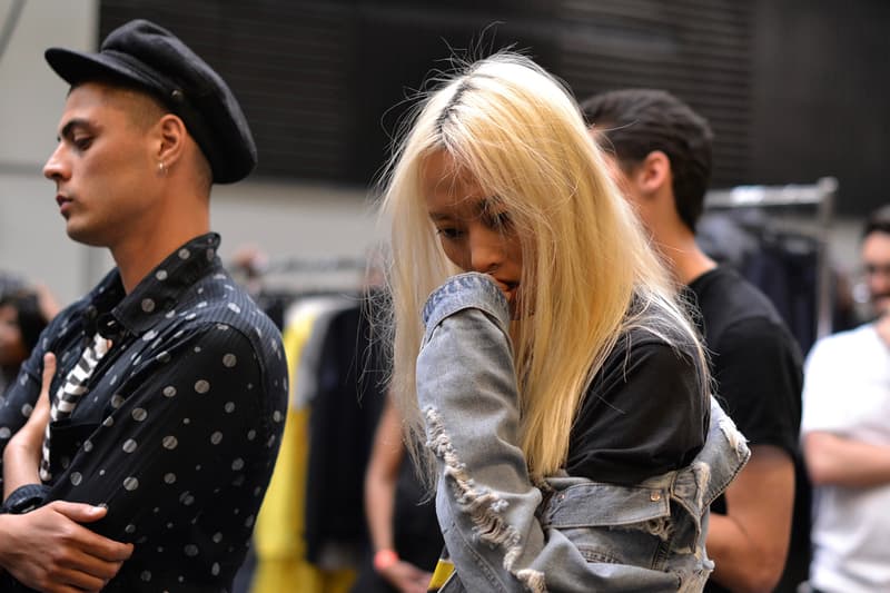 Backstage at Public School's 2017 Spring/Summer Collection