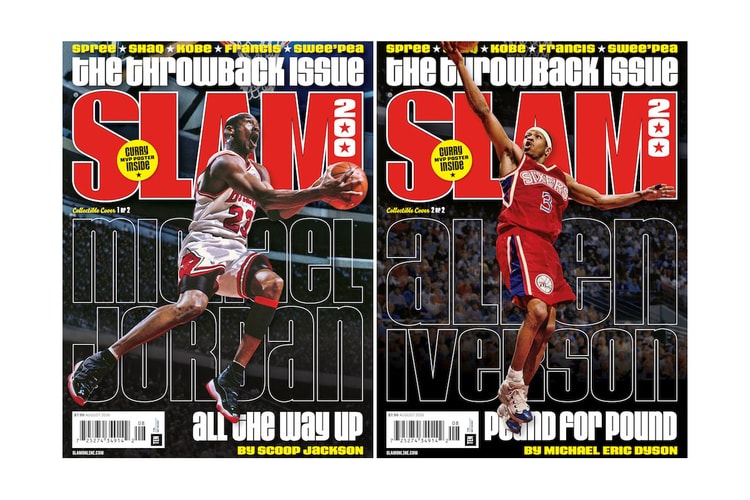 神與神!Michael Jordan 和 Allen Iverson 共同擔任《SLAM》第 200 期封面人物