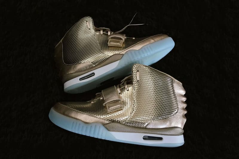 Nike Air Yeezy 2 In Gold