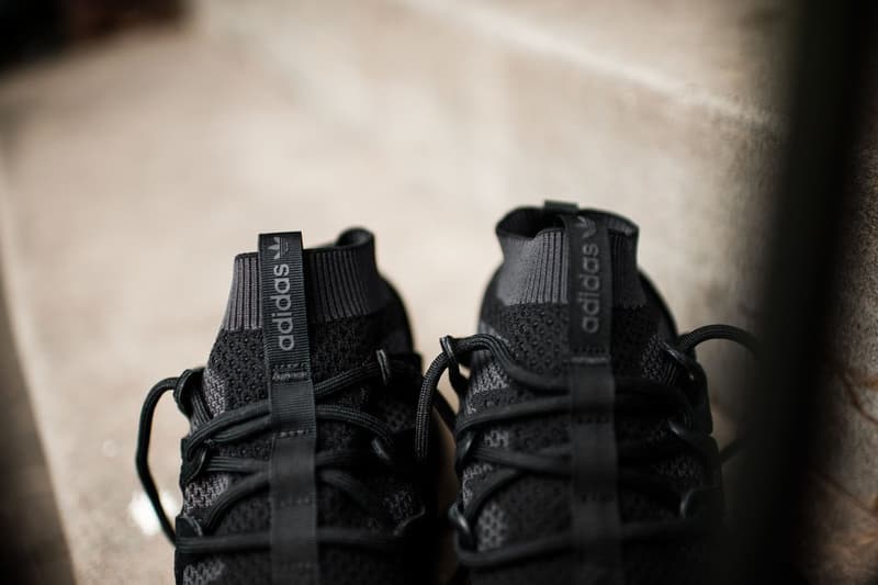adidas tubular nova primeknit triple black closer look