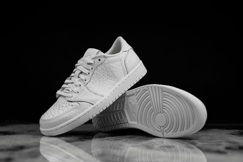 Air Jordan 1 Low「Swooshless」全白配色