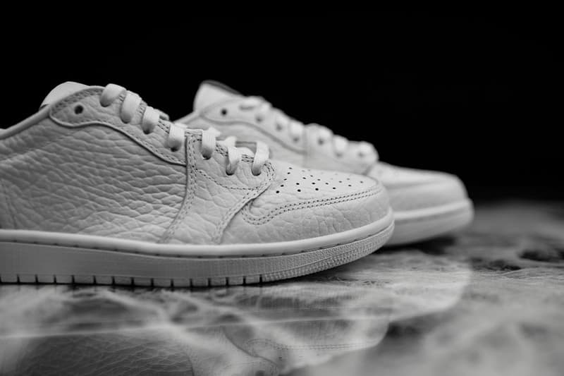 Air Jordan 1 Low「Swooshless」全白配色
